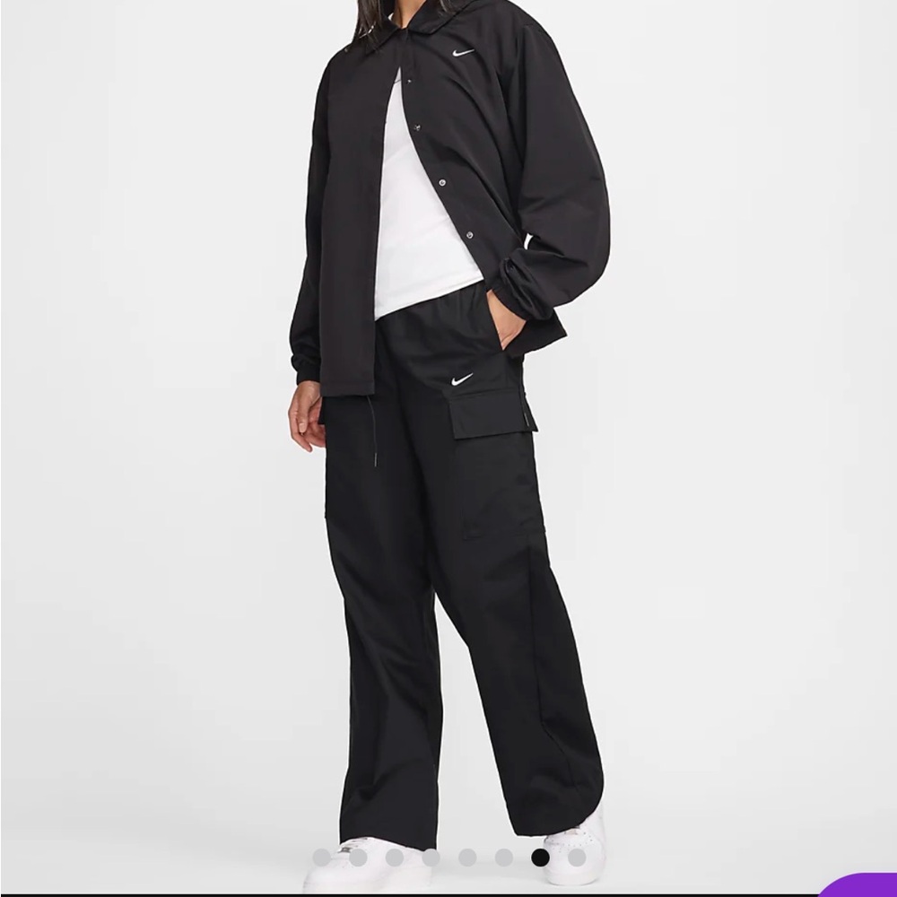 Nike Sportswear Everything Woven Mid Rise Women's Black Cargo Pants NEW
